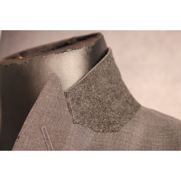 John Varvatos Men's Peak Lapel Blazer Sport Coat Size 40R Wool Blend Gray - Picture 4 of 10